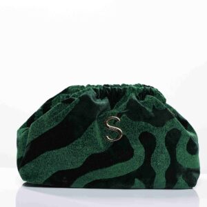 ANIMAL VELVET PETROL BUCKET BAG
