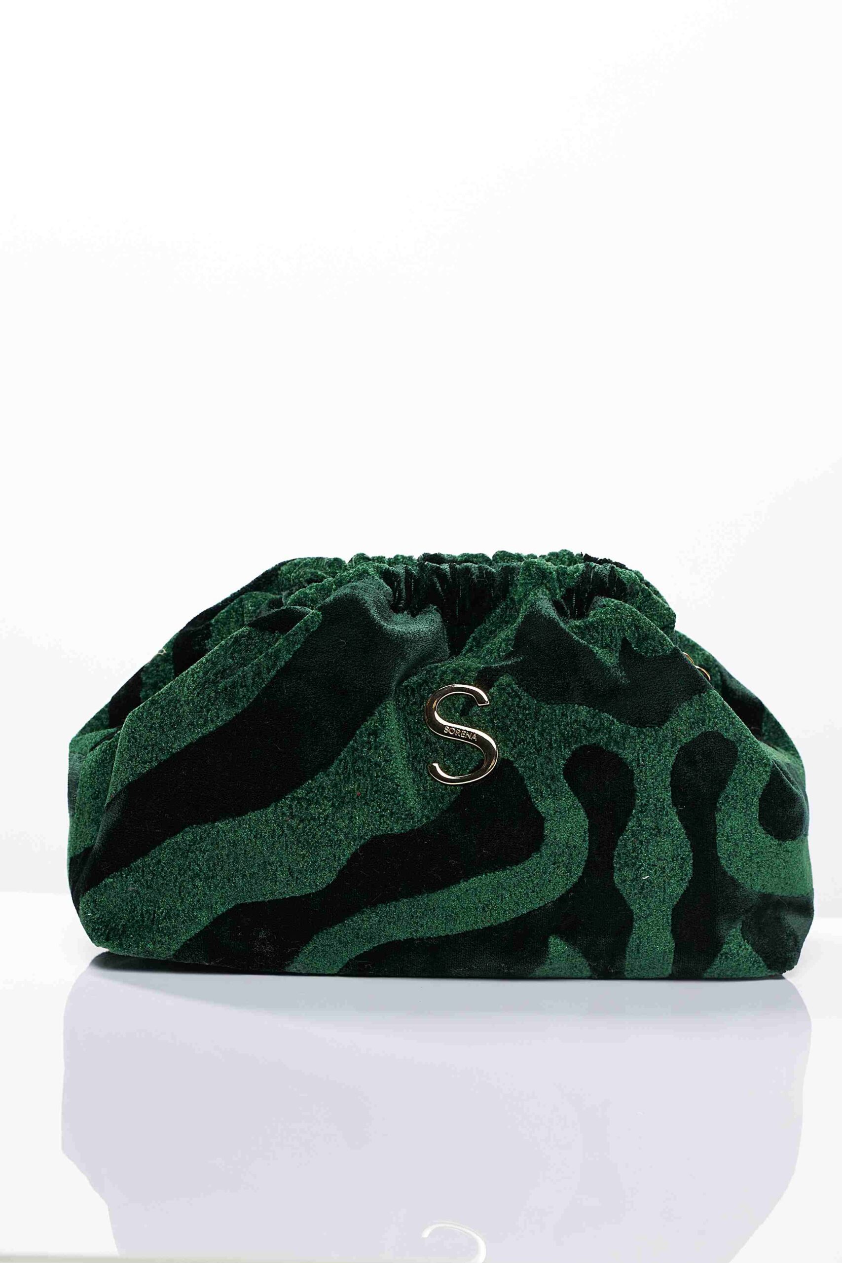 ANIMAL VELVET PETROL BUCKET BAG