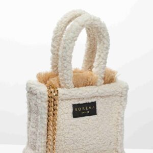 TEDDY BEIGE MINI TOTE BAG