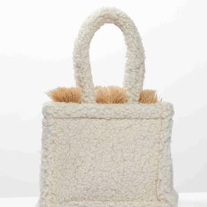 Alternative view of TEDDY BEIGE MINI TOTE BAG
