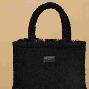 TEDDY BLACK MEDIUM TOTE BAG