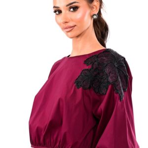 POPLIN BLOUSE WITH PATTERN-WECOSS