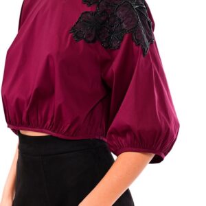Alternative view of POPLIN BLOUSE WITH PATTERN-WECOSS