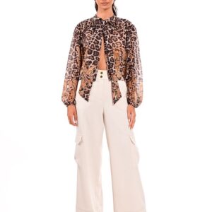 Alternative view of LEOPARD PRINT BLOUSE -WECOSS