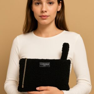 TEDDY BLACK CLUTCH-SORENA