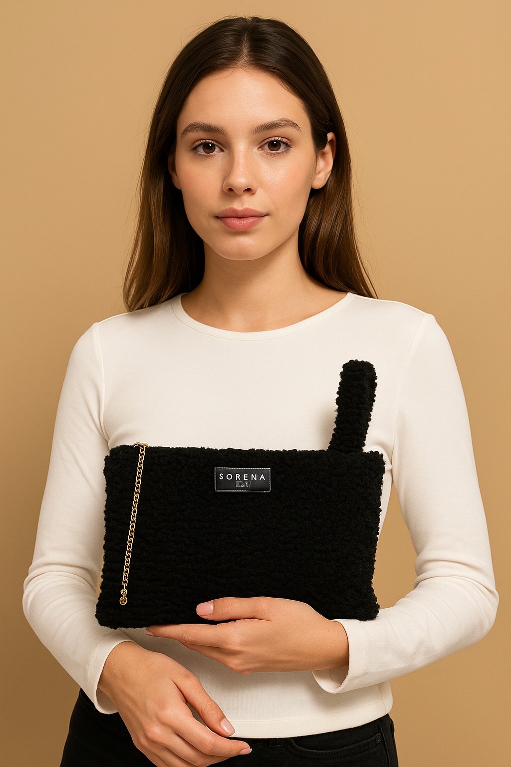 TEDDY BLACK CLUTCH-SORENA