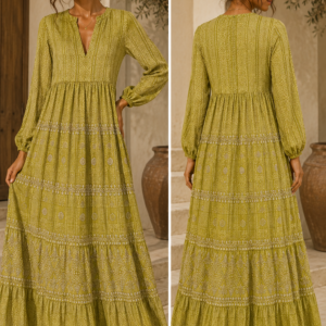 Olive Harmony Maxi Dress
